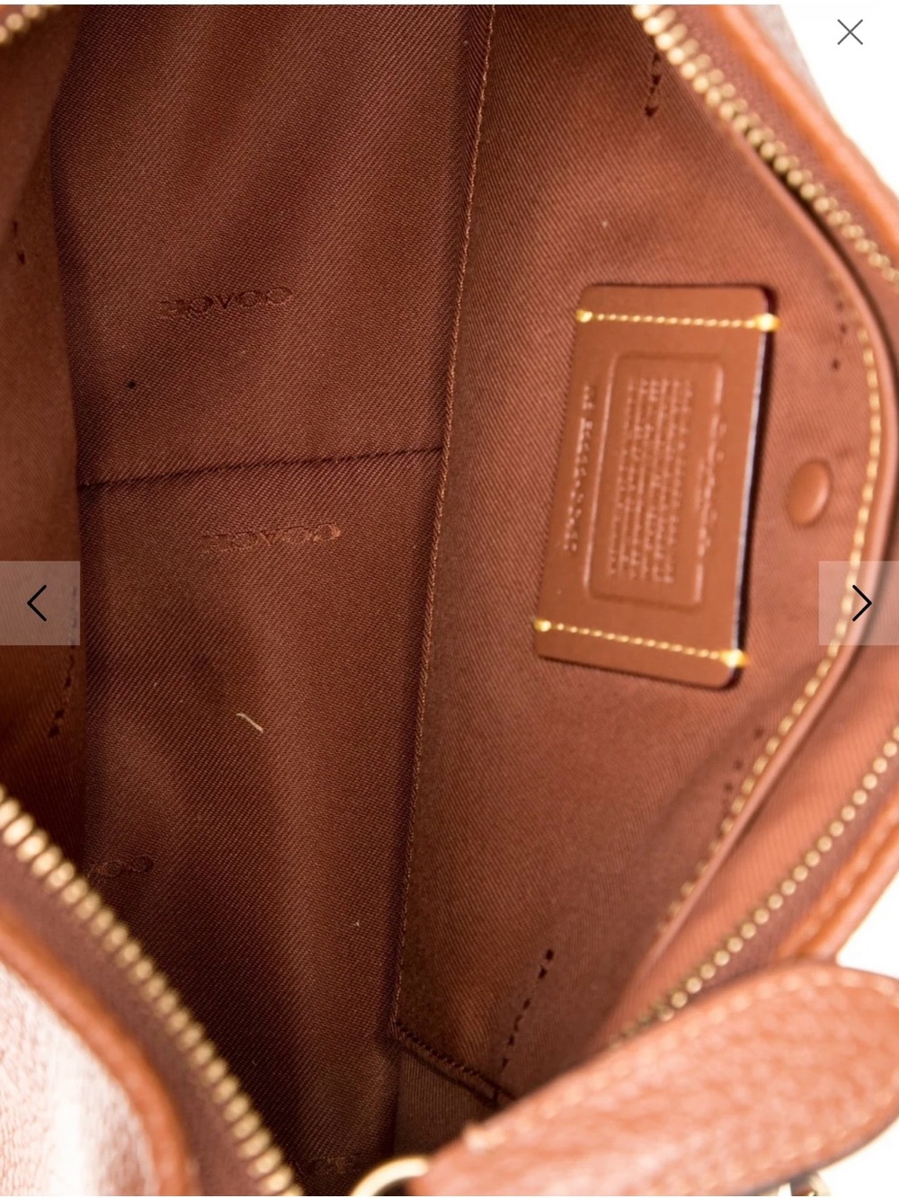 Coach Cary Crossbody Saddle Brown - Picture 3 of 4